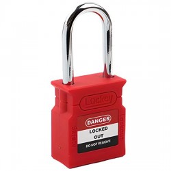 Ổ khóa LOTO cùm thép 38mm PROLOCKEY KD-CP38S-RED
