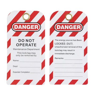 Thẻ khóa cảnh báo an toàn PVC LOCKEY LT03