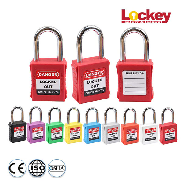 Ổ khóa an toàn nylon cùm thép LOCKEY CP38S 1
