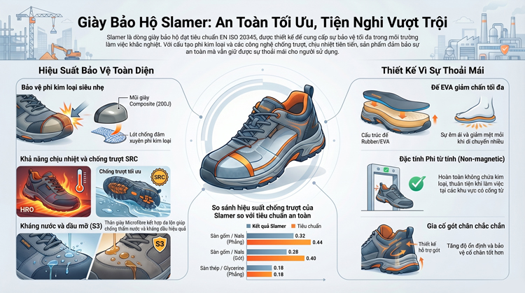 Giày bảo hộ nữ thấp cổ Slamer 2011 1