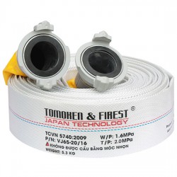 Vòi chữa cháy D65x10mx1.6Mpa FIREST kèm khớp nối GOST