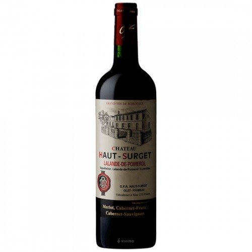 Rượu vang đỏ Pháp Chateau HAUT- SURGET- Lalande De Pomerol 750ml