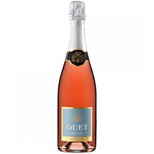 Rượu vang hồng sủi bọt Tây Ban Nha DUET Mousseux Rose Sec 750ml