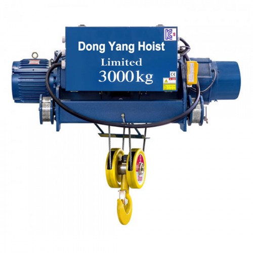 Palăng cáp điện di chuyển dầm đôi 3 tấn 12m Dongyang DY3-D12MH