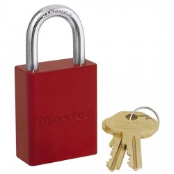 Khóa an toàn bằng nhôm màu đỏ Master Lock 6835RED