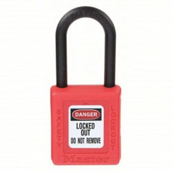 Khóa an toàn còng nylon 6mm Master Lock 406RED