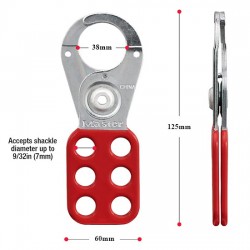 Khóa nhóm 6 người hàm thép 38mm Master Lock 421