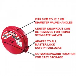 Khóa van cổng tay xoay 50-125mm Master Lock 481