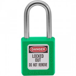 Khóa an toàn còng thép chìa khác nhau Master Lock 410GRN