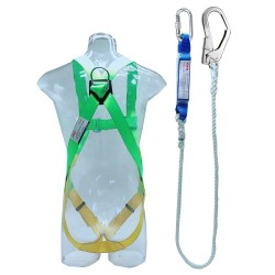 Dây đai toàn thân có giảm sốc 1 móc thép lớn ADELA HS-4501+W1-E-S-H3101/AF09