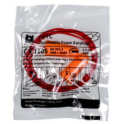 Nút tai giảm ồn xốp mềm có dây Blue Eagle EP7-C