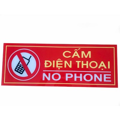 Bảng cấm sử dụng điện thoại di động