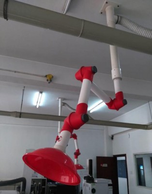 Chụp hút khói bằng nhựa PP 3 khớp nối WJH0604B-1