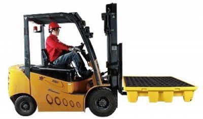 Sàn nhựa chứa phuy chống tràn dầu SYSBEL SPP101 loại 2 phuy