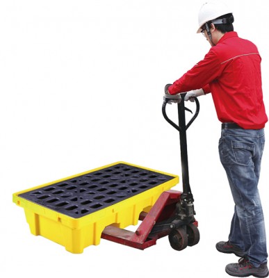 Sàn nhựa chứa phuy chống tràn dầu SYSBEL SPP101 loại 2 phuy