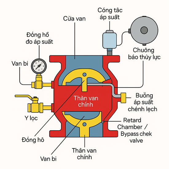 Van báo động PCCC DN100 SHINYI ALVX 0100