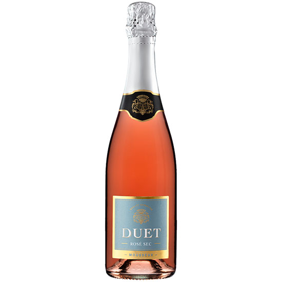Rượu vang hồng sủi bọt Tây Ban Nha DUET Mousseux Rose Sec 750ml