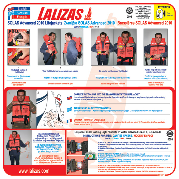 Áo phao cứu hộ Lalizas 70179 1
