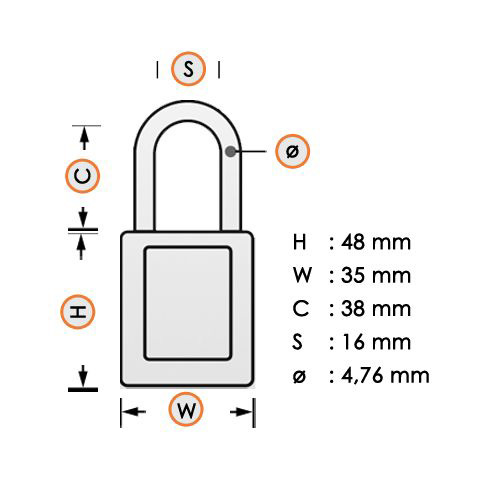 Khóa móc an toàn không dẫn điện Master Lock S32 1