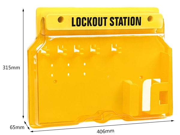 Trạm khóa có mái che với 5 móc treo ổ khóa LOCKEY LS01 3